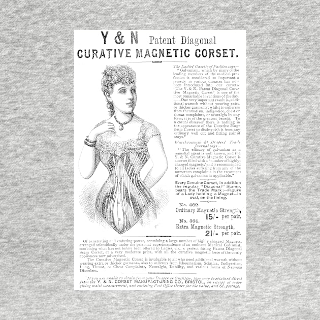 Y & N - Curative Magnetic Corset - 1891 Vintage Advert by BASlade93